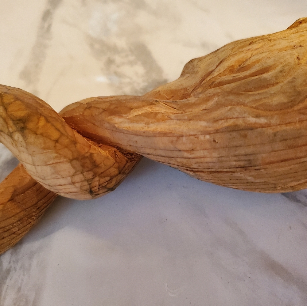 Hand Carved Man W Rope - Picture 9 of 10